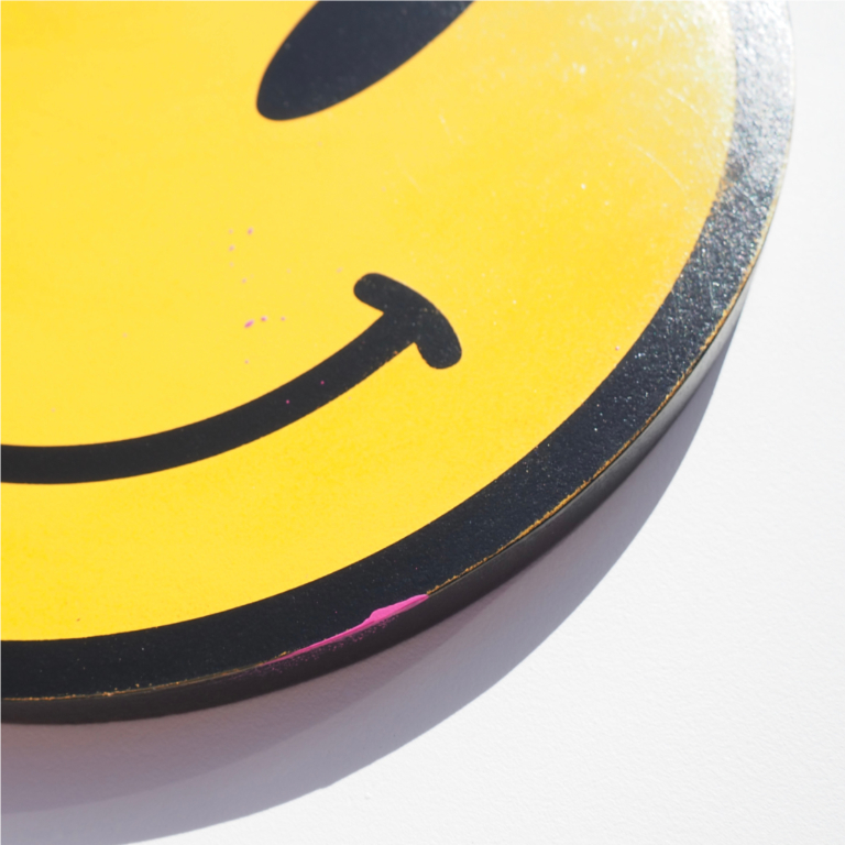 Distressed Smiley No12_close up_Meg Tait Show Pony