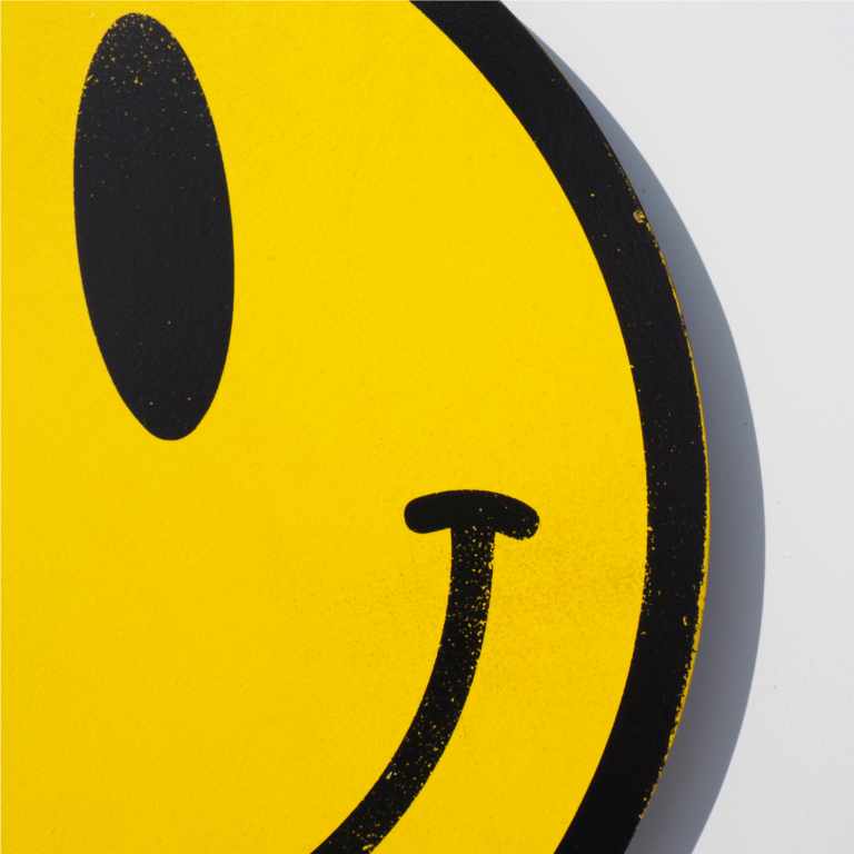 Distressed Smiley_close-up_Meg Tait Show Pony